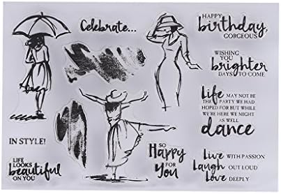 Yunso Beauty Transparent Silicone Clear Stamps for Scrapbooking Album Photo DIY Decor