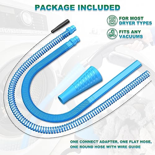 Sealegend 2 Pack Dryer Vent Cleaner Kit Vacuum Hose Attachment, Dryer