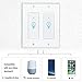 Smart Switch,LYASI Wi-Fi Light Switch In-wall Compatible with Alexa and Google Home,Remove Control Your Fixtures From Anywhere,Timing Function,No Hub Required (Smart Light Switch-2 Gang)