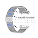 KingAcc Compatible Fitbit Ionic Bands, Milanese Stainless Steel Mesh Metal Replacement Band for Fitbit Ionic, Magnetic Clasp Lock Wristband Strap Women Men (1-Pack, Silver, Large)