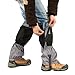 Kangkai Outdoor Waterproof Snow Leg Gaiters Scratch Resistant for Outdoor Climbing Walking Jogging or Hiking on Snow and Ice （Black Red Blue Orange ）