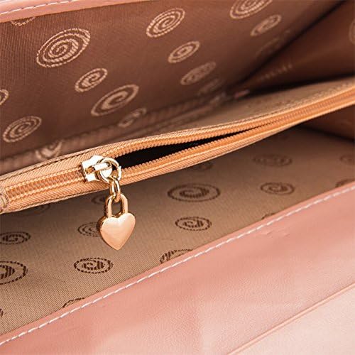 Symphonyw Women Leather Wallet,Long Fashion Crown Female's Handbag Money Wallet for Ladies Girls, Champagne, 19 cm x 9.5 cm x 3 cm - Image 5
