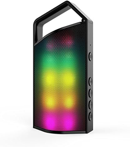 Wotmic Bluetooth Speakers Portable Outdoor Wireless Speaker with LED Light Support TF Card and Hand-Free Call System