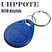 UHPPOTE Proximity 125KHz RFID EM-ID Card Keyfob for Door Access Control - Read Only - Color Blue - 100 Pack