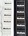 Medium Clothing Labels Size Strip Stickers for Retail Apparel 1.25 x 5 Inch 125 Adhesive Stickers