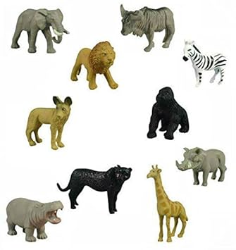 small plastic jungle animals