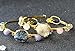 Pandahall Elite 5PCS Natural Druzy Agate Pendants Mixed Dyed Light Gold Plated Charms Flat Round Links Charms Brass Druzy Links for Bracelet Jewelry Making