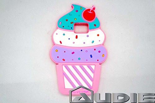 audie® Cartoon Ice Gream 3D ice cream Soft Silicone back case cover For Smart Mobile Phones(Samsung Galaxy S4 I9500)