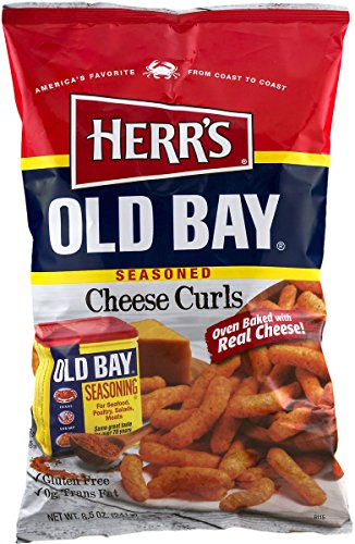 Herr's Old Bay Seasoned Cheese Curls 7.5 Ounce Bag (4 Bags) - Made With a Traditional Old Bay Recipe - Delicious Seasoning - Oven Baked - Thumbnail 3