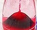 LRZCGB Liquid Sandglass - Volcanic Eruption Shape Liquid Droplet Sand Glass Personalized Home Office Table Decoration(Red)