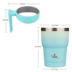 Konokyo 10 oz Tumbler with Handle and 2 Straw 2