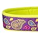 Blueberry Pet 5 Patterns Soft & Comfy Paisley Flower Print Neoprene Padded Adjustable Dog Collar, Dark Orchid, Large, Neck 18