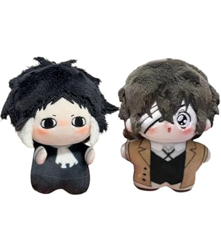 Bsd Figure QAHEART Dazai Osamu Plushies Anime Nakahara Chuuya/Ranpo Edogawa Soft Plush Cute Stuffed Cartoon Peripheral Chuuya Plush