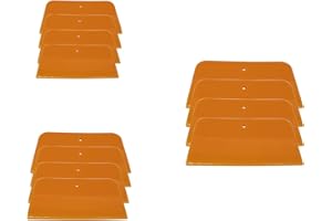 WEAXIO 12pcs Plastic Body Filler Spreader Set (3 Size), Automotive Applicator Tools for Putty, Glaze, Caulk & Paint Repair, Multi-Purpose Scrapers