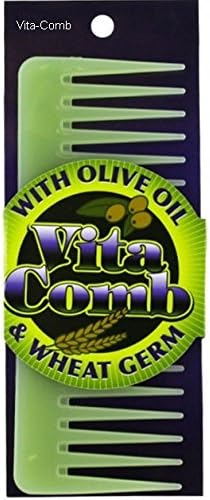Vita Comb With Olive Oil and Wheat Germ Moisterizing Conditions Hair Detangling
