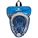 TRIBORD SUBEA Easybreath Full Face Snorkel Mask Anti-Fog (Latest Version) with Camera Fixation and Microfiber Cloth 6.6