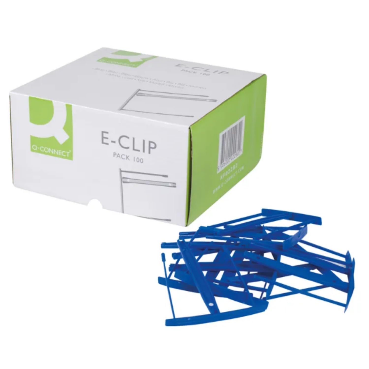 Q-Connect Binding E-Clip Blue (Pack of 100) KF02282