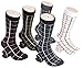Marino Mens Patterned Dress Socks, Colorful Fun Socks, Fashion Cotton Socks - 5 Pack - Conventional Design Dress Socks