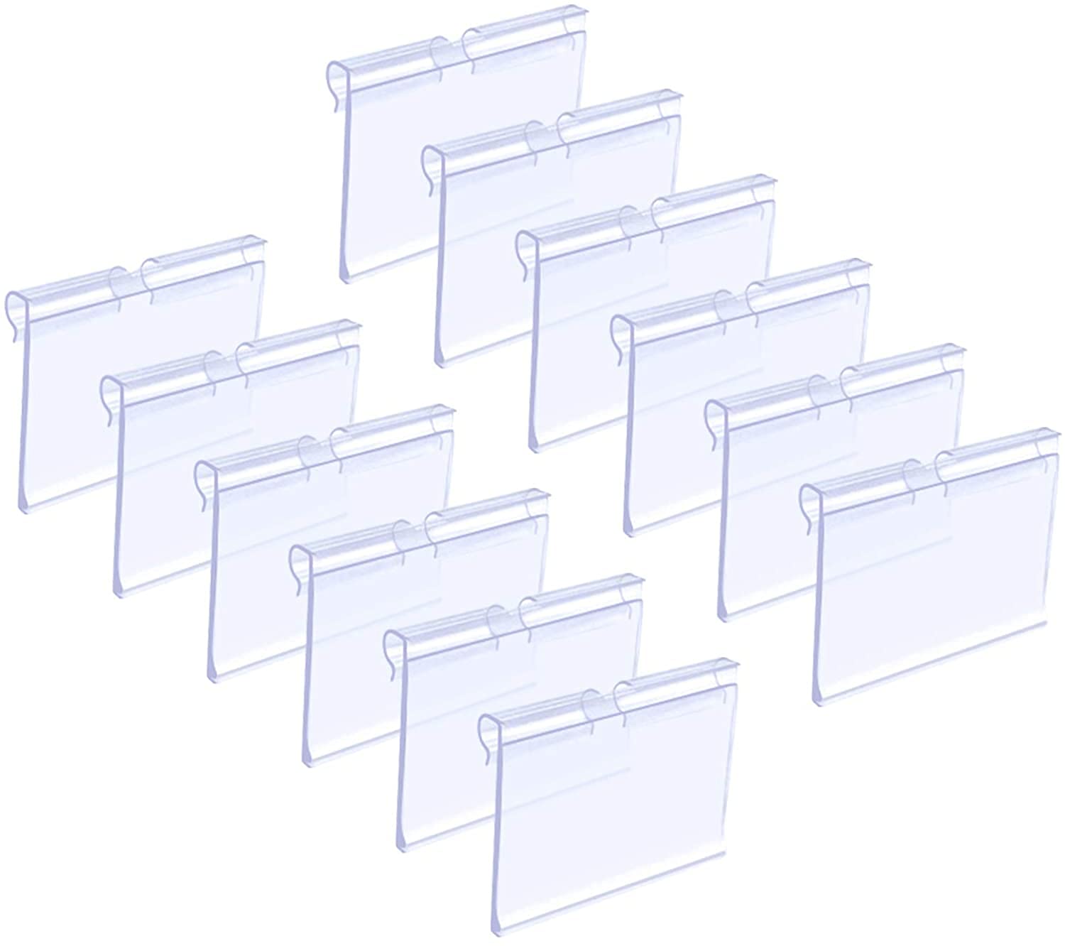 TOYANDONA Sign Label Holder Wire Shelf Clip Price Tag Display Stand for Retail Supermarket Shop 2.36X1.65 Inch