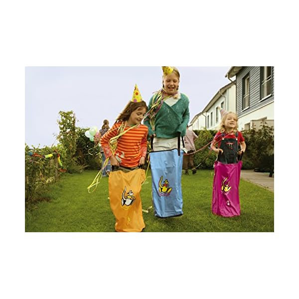 HUDORA Kinderparty-Set, 25-teilig (Sackhüpfen Säcke, Eierlauf uvm.) - 76353 – Bild 4
