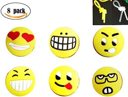 Gslover Silicone Vibration Dampeners for Tennis Squash Racket Set of 8 - Tennis Shock Absorber For Strings- Best For Tennis Racket, Premium- Durable &amp; Long-Lasting- Great For Tennis Players