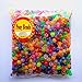 Transparent Multicolor Mix Plastic Pony Beads 6x9mm, 1000 Beads Bulk Bag