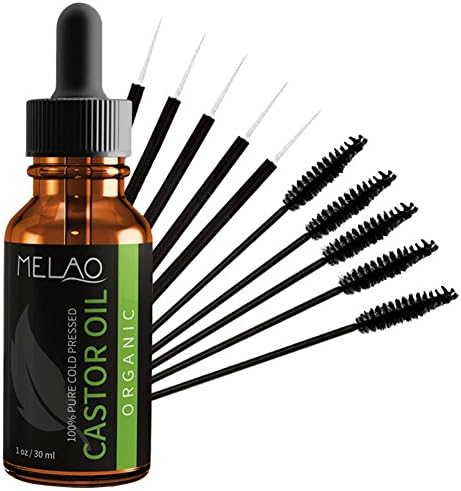 MELAO Eyelashes Growth Pressed Castor Oil For Eyelashes Eyebrows Hair Growth,100% Pure(30ml)