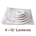 Outus White Round Paper Lanterns Lamp for Birthday Wedding Party Decorations Crafts, 10 Pack