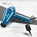 1875W Professional Hair Dryer with Ionic Conditioning - Powerful, Fast Dry Blow Dryer - 2 Speeds, 3 Heat Settings Blue hairdryer