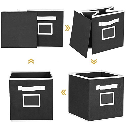 MaidMAX Foldable Storage Cubes Bins Containers, Cloth Shelf Baskets