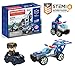 MAGFORMERS Amazing Police 50Piece, Wheels, Blue Red Colors, Educational Magnetic Geometric Shapes Tiles Building STEM Toy Set Ages 3+