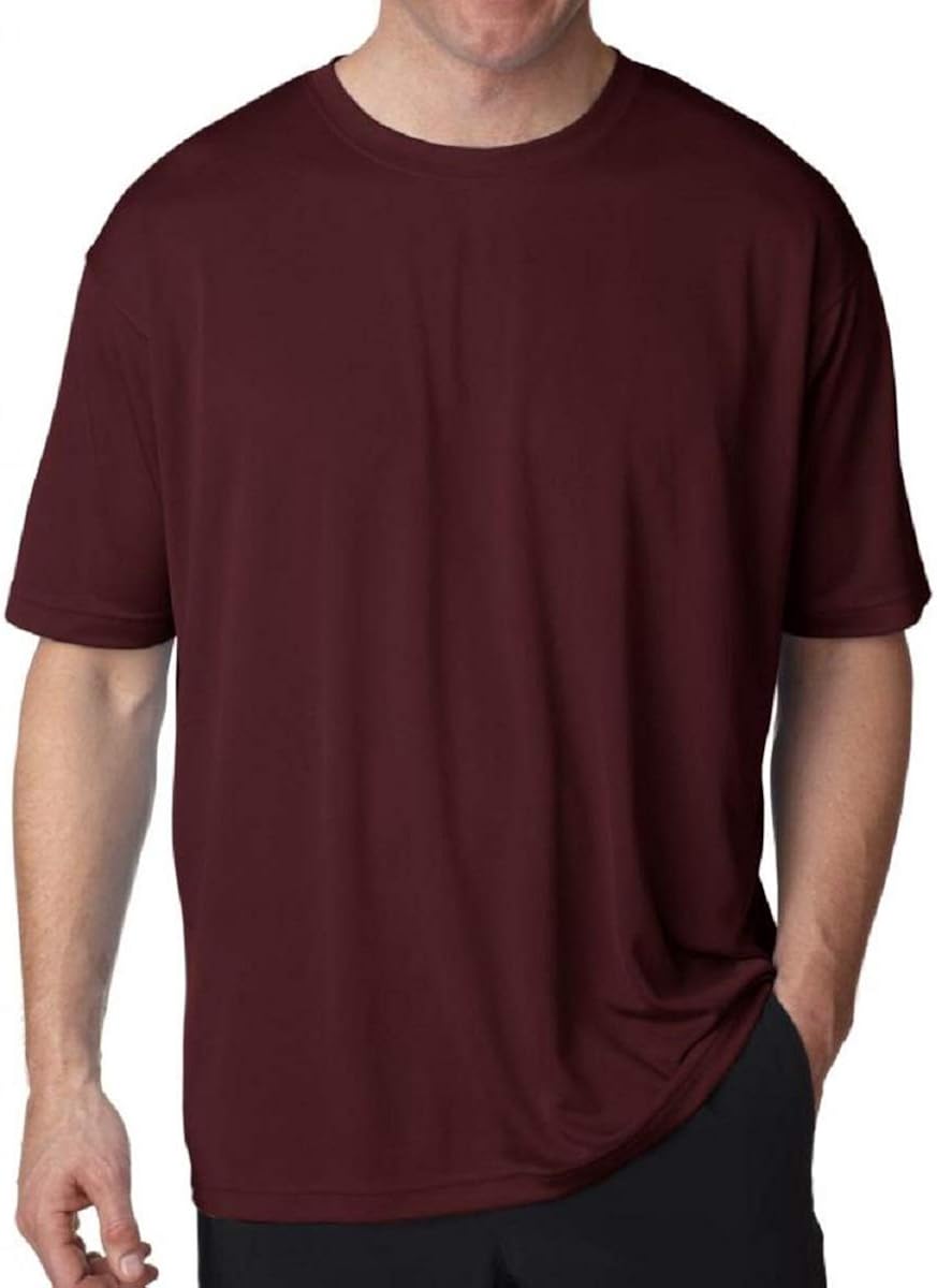 UltraClub Big Men's Cool-n-Dry Performance T-Shirt at  Men’s Clothing store