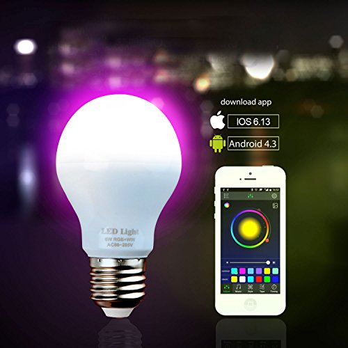 Gpct [smart] bluetooth wireless led [5.7w] dimmable light bulb (1…