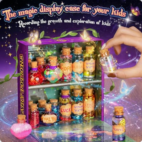 Alritz Fairy Potions Kit, Magic Mix Kit 20 Bottles, Decorations Ornaments Garden Crafts Birthday Gifts Toys for Girls 6 7 8 9 10 Years Old Families Party Outdoor Indoor