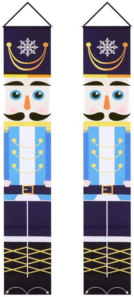Nutcrackers - Forart Nutcrackers Christmas Decorations Outdoor Xmas Decor Christmas Porch Sign Soldier Model Nutcracker Banners Christmas Nutcrackers for Home Decoration