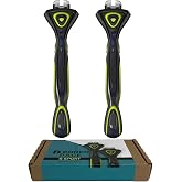 DORCO Pace 6 Sport - Six Blade Razor System with Trimmer and Pivoting Head (2 Replacement Handles Only (No Blades))