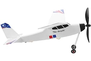 Toyvian Rubber Band Airplane Glider Kit for Lightweight Foam Model Aircraft for Indoor and Outdoor Stem