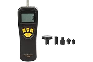 WALFRONT Tachometer Smart Sensor Tachometer Marker 0.5-19999 RPM Hand Tachometer Rotation Meter Tach Digital Photo Speed Tachometer with LCD Backlight