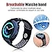 VIGOSS for Gear Sport Band/Galaxy Watch 42mm Band/Galaxy Watch Active 40mm Bands - 20mm Silicone Wristband for Samsung Galaxy Watch 42mm R810 & Gear Sport Smartwatch R600 (Black/Grey, S/M)