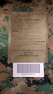 Amazon.com : US GI Military USMC MARPAT PONCHO LINER ...