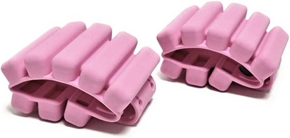 Fitina Ankle and Wrist Weights Bracelet 2lbs Set for Women and Men Adjustable and Durable for Arm and Leg Exercise Fitness in Black Blue and Pink