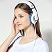 rockpapa Comfort Kids Headphones for School, Lightweight Childrens Boys Girls Teens Over-Ear Headphones Wired 3.5mm for CD DVD Player Tablet Phone Travel White/Blue
