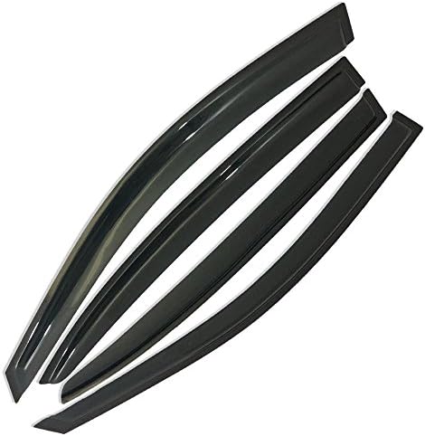 Smoked Window Visors Deflectors Rain Guards for 2013-2017 Honda Accord