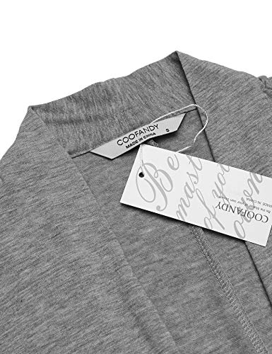 image for COOFANDY Men's Ruffle Shawl Collar Cardigan Sleeveless Open Front Vest