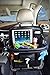 Car Back Seat Organizer with Table Tray for Baby PU Leather Foldable Dining Table Desk SUASI Back Seat Tablet Ipad Holder Tissue Storage Bag Pockets for Kids Travel(1 Pack)