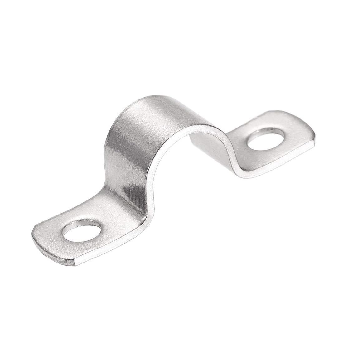 MACHSWON 18mm(0.7") Heavy Duty U-Bracket Pipe Clamp,304 Stainless Steel 2 Hole Rigid Pipe Strap Hanger Tube Tension Clips 4pcs