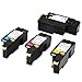 FDC Toner Compatible Xerox Phaser 6020, 6022 WorkCentre 6025, 6027, 6028 Printers Toner Cartridges 4-Pack Replacement for 106R02759 Black, 106R02756 Cyan, 106R02757 Magenta, 106R02758 Yellow