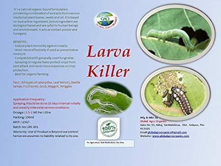 Gao Water Soluble Highly Concentrated All in 1 Organic Farms Insecticide for All Types of Insect Control Like Larva Looper and Sucking Pest for Plants and Gardens -250ml