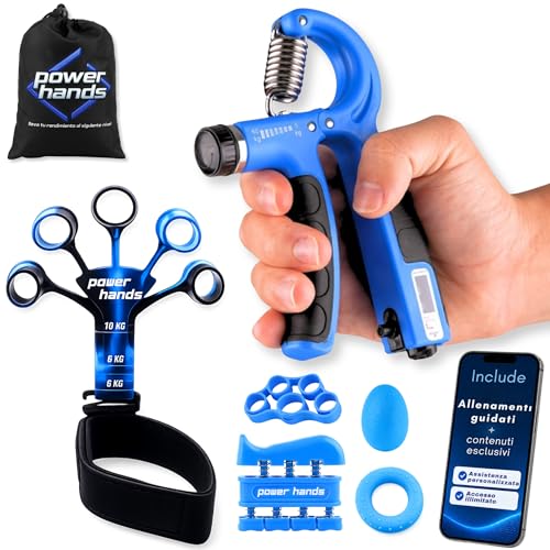 Hand Grip - Hand Gripper for Forearm and Hand Training - Adjustable Muscle Strengthening, Rehabilitation and Fitness - Professional Gripper for Men and Women