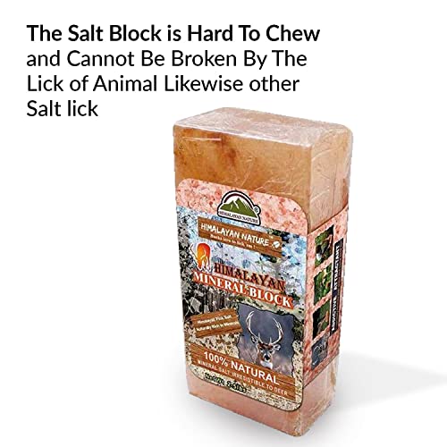 Himalayan Nature 100 Natural Himalayan Rock Deer Salt Block Animal